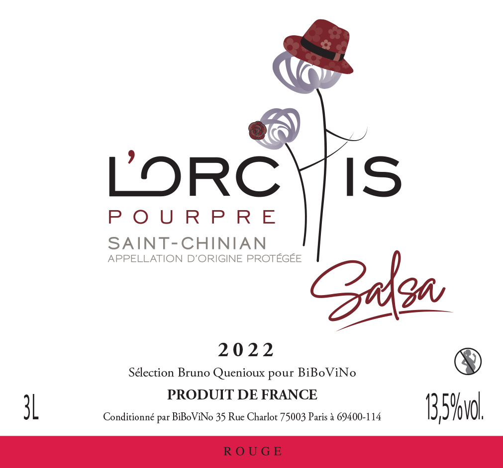 Saint-Chinian, cuvée Salsa, domaine de l’Orchis Pourpre, Sélection Bruno Quenioux pour BiBoViNo