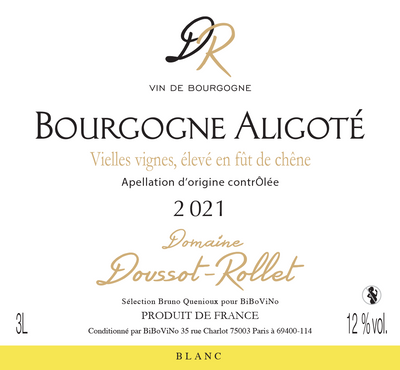 Bourgogne Aligoté, Domaine Doussot - Rollet