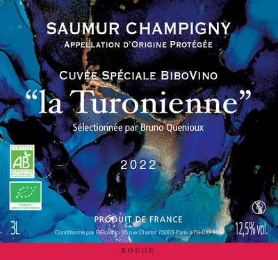 Saumur Champigny La Turonienne (Bio), cuvée Spéciale BiBoViNo