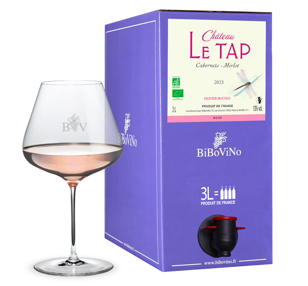 Chateau Le Tap Rosé, Bergerac rosé (Bio), Olivier Roches, Sélection Bruno Quenioux pour BiBoViNo