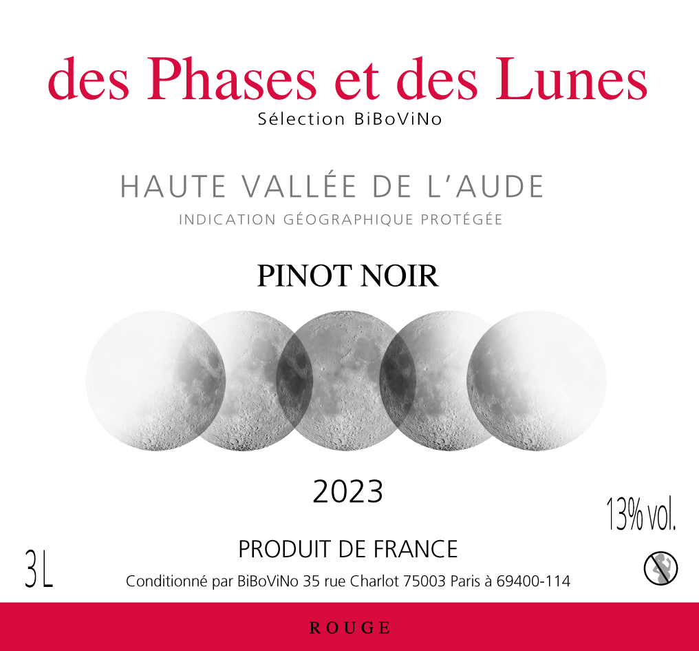 Pinot Noir « des Phases et des Lunes », Sélection BiBoViNo